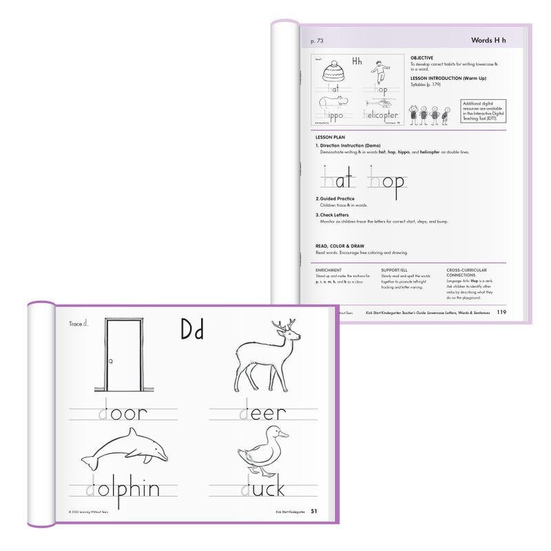 Handwriting Without Tears Kick Start Kindergarten Printing Bundle,Age 5+, Kindergarten+,Handwriting Without Tears,Student & Teacher Workbooks,School & Home,Language Arts,Tutoring,Tiny Pencils Included - Image 5
